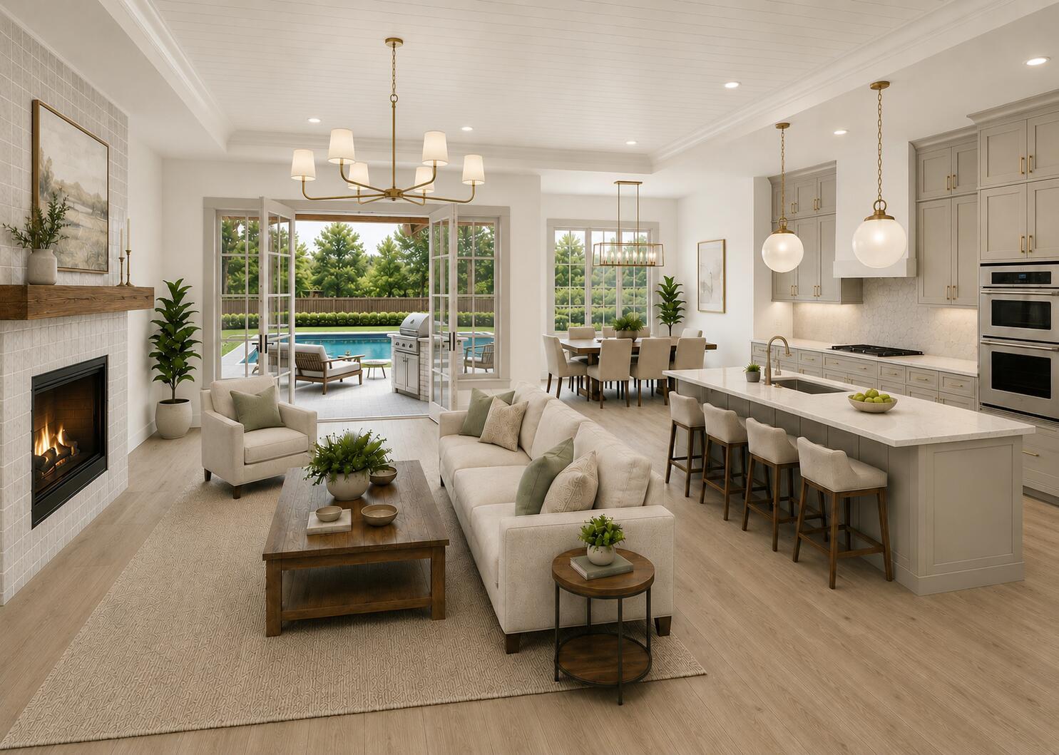 Image 3: Great Room Rendering