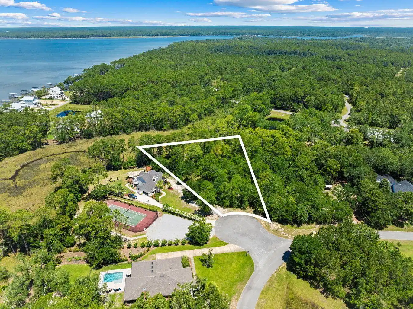 Image 1: aerial of lot