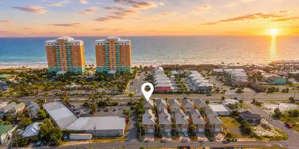 Image 3: mine - aerial shot of beach twilight