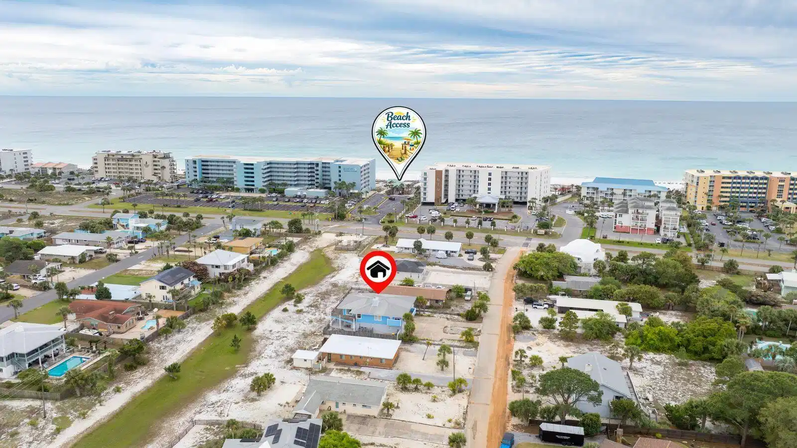 Image 1: Beach access