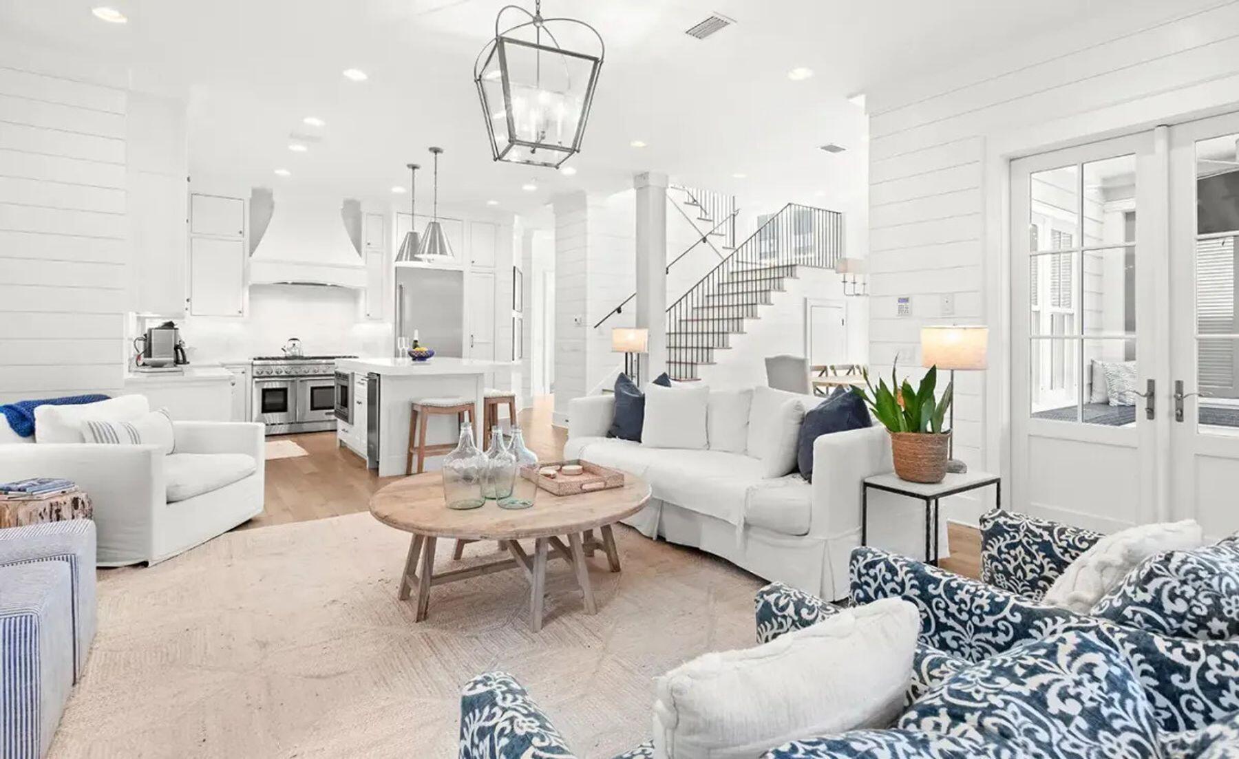 Image 2: Living room to kitchen and dining room