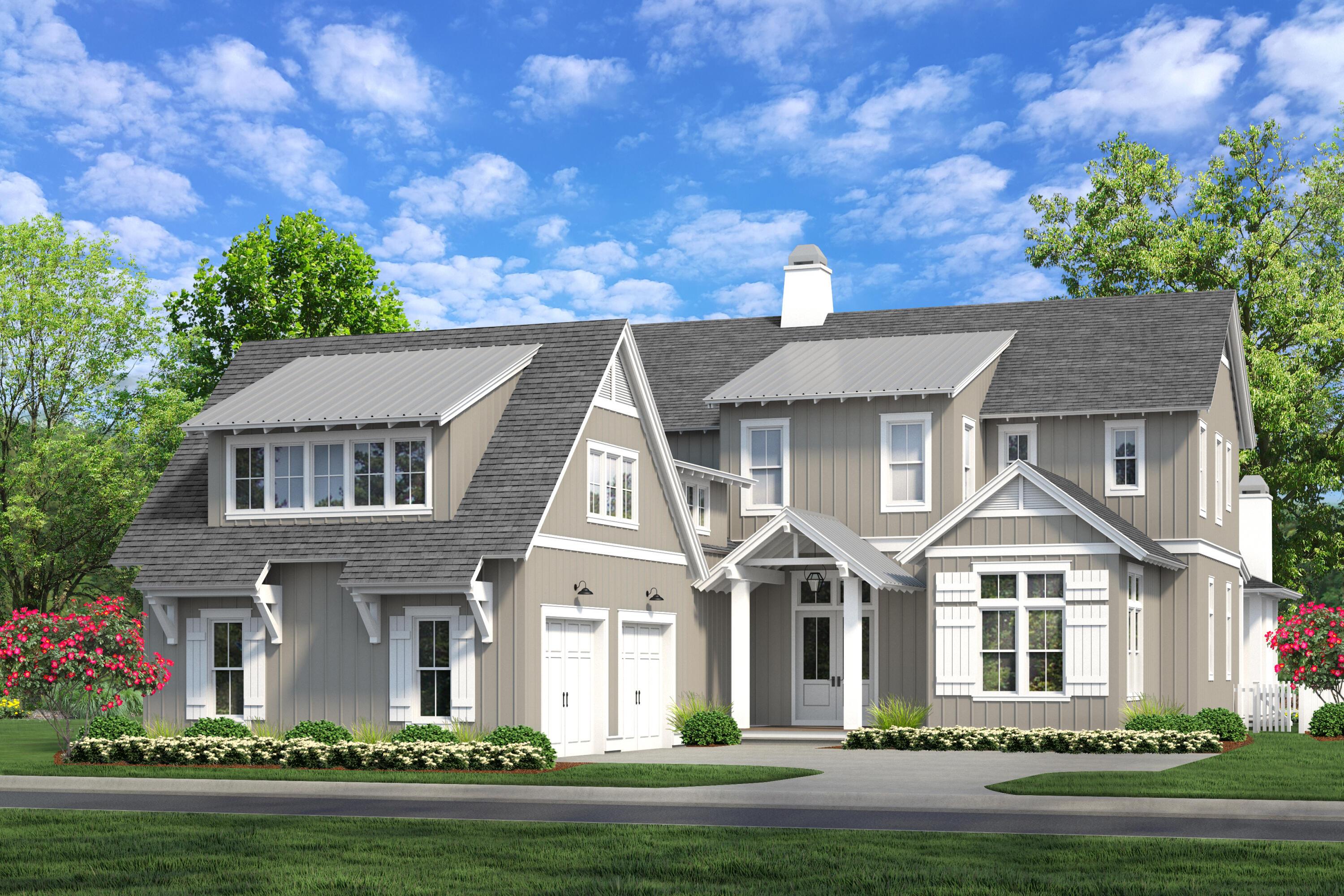 Image 1: Darien Front Elevation