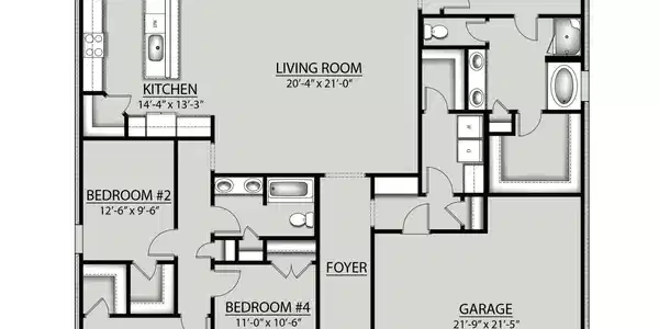 Image 3: Comstock B-H III Floor Plan