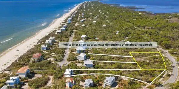 Image 3: White lines show approxiamte dimensions