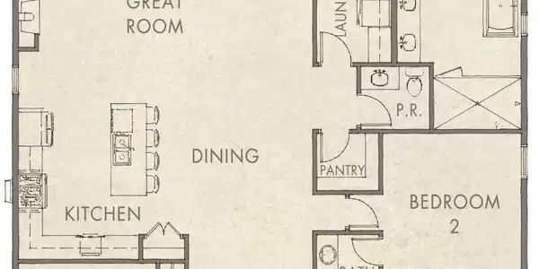 Image 2: Morningside 4BR 1Story fp with labels