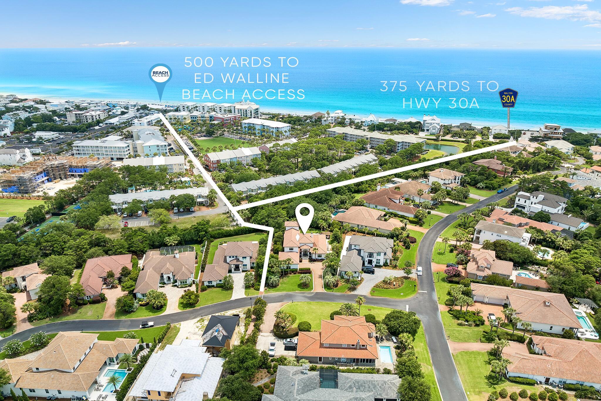 Image 2: Walking Path to Gulf Place & Hwy 30A