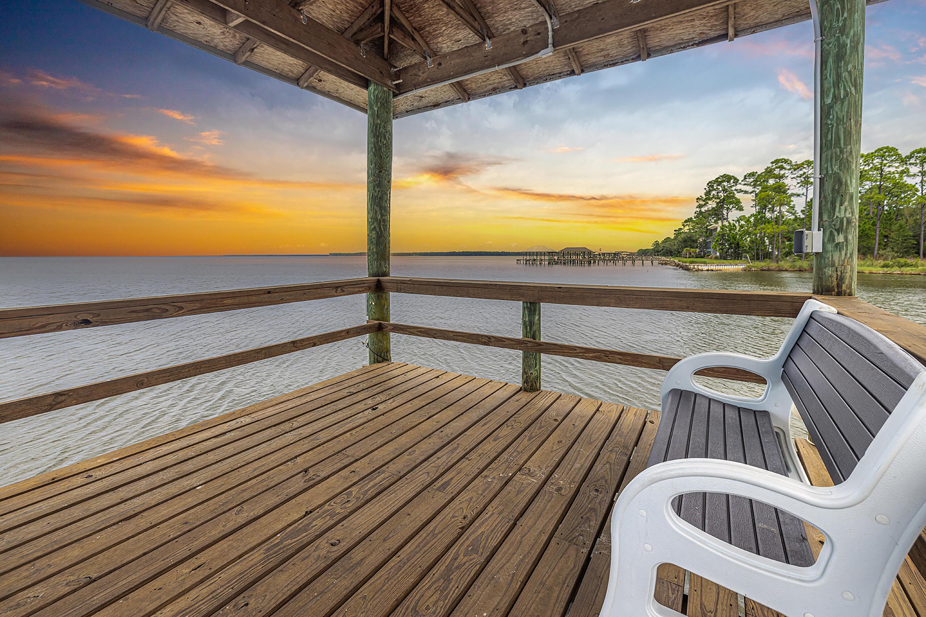 Image 4: Sunset from dock