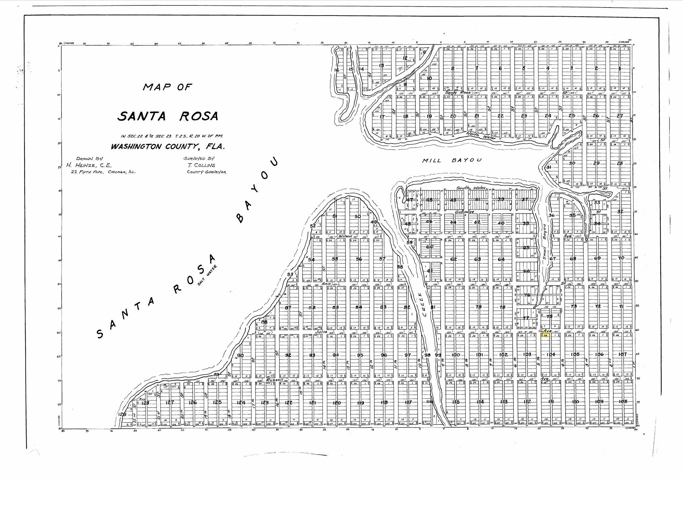 Image 4: Plat Map Lot 24 in yellow