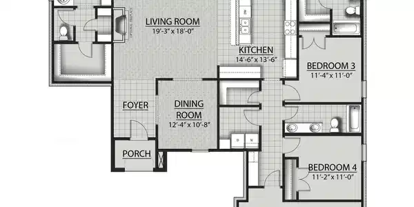 Image 3: Claudet A-G 3 Floor Plan