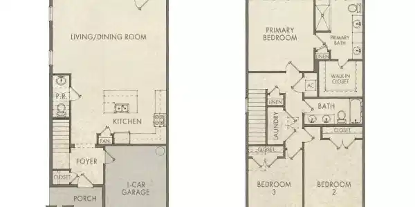 Image 4: Villas on the Fairway Townhome Floor Pla