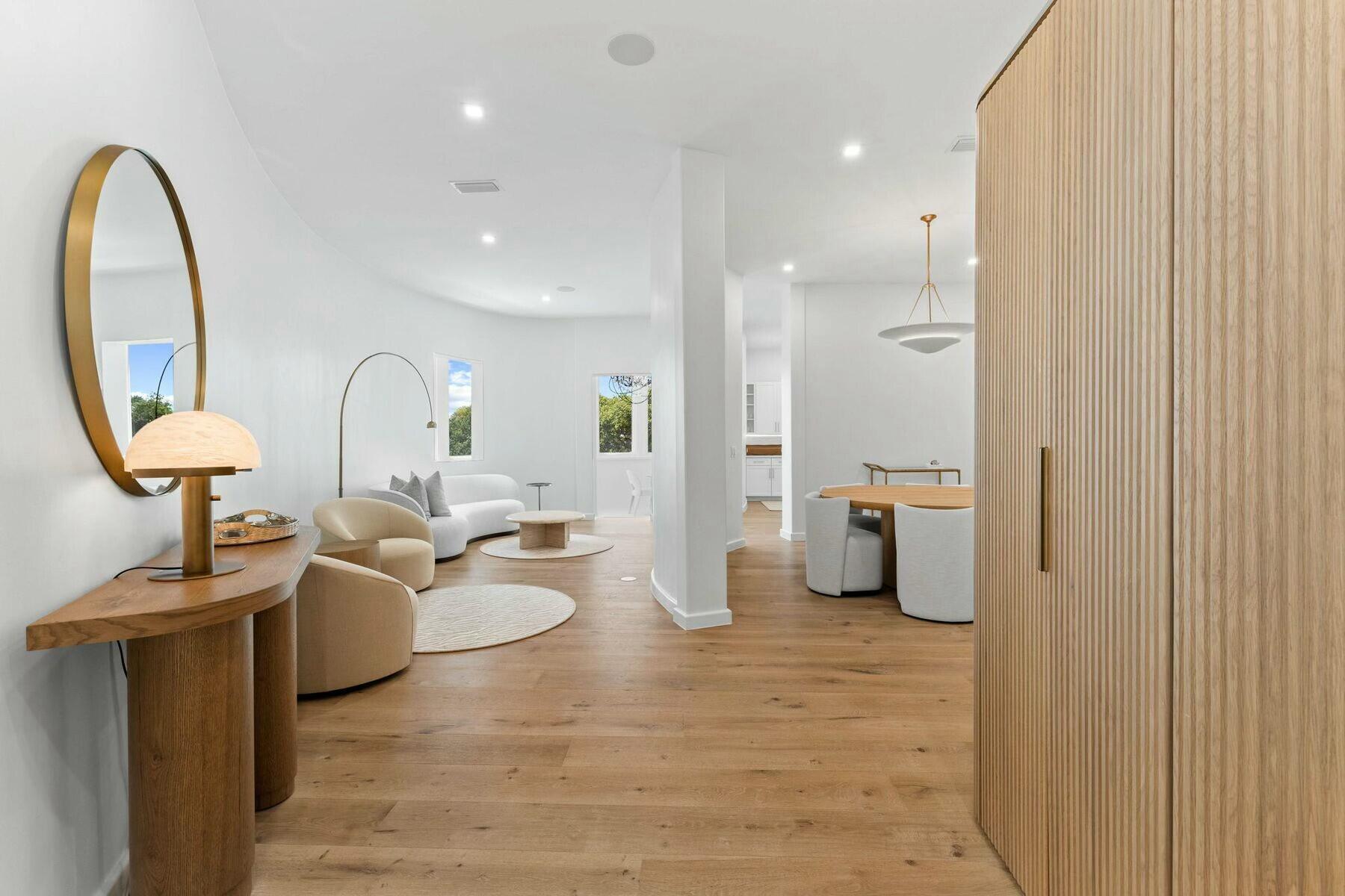 Image 3: Second floor living to dining area