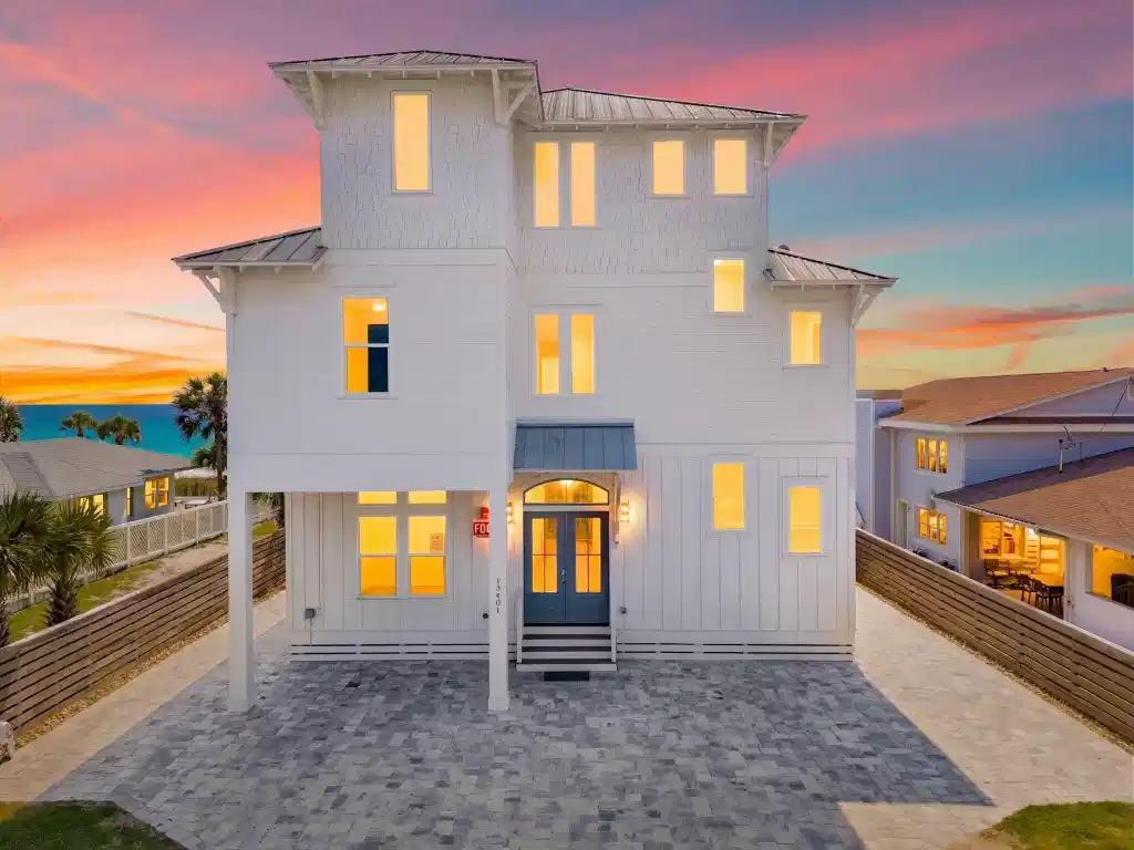 Image 1: Front of house twilight