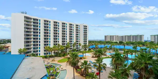 Image 3: Resort lagoon pool & Gulf view