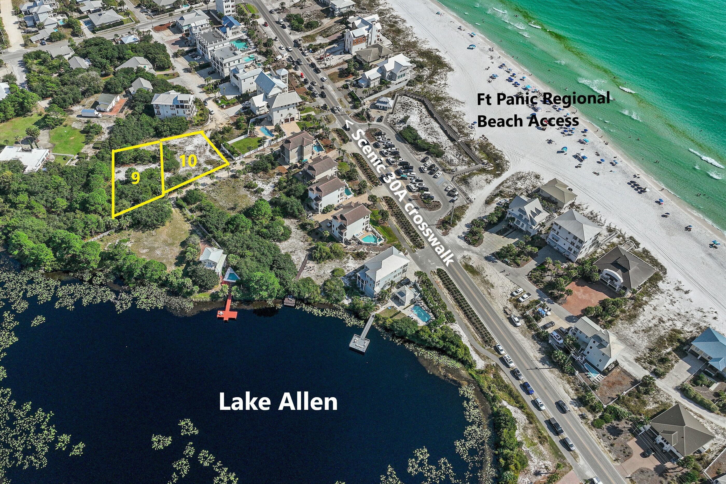 Image 1: Lots 9 & 10 Aerial Markup