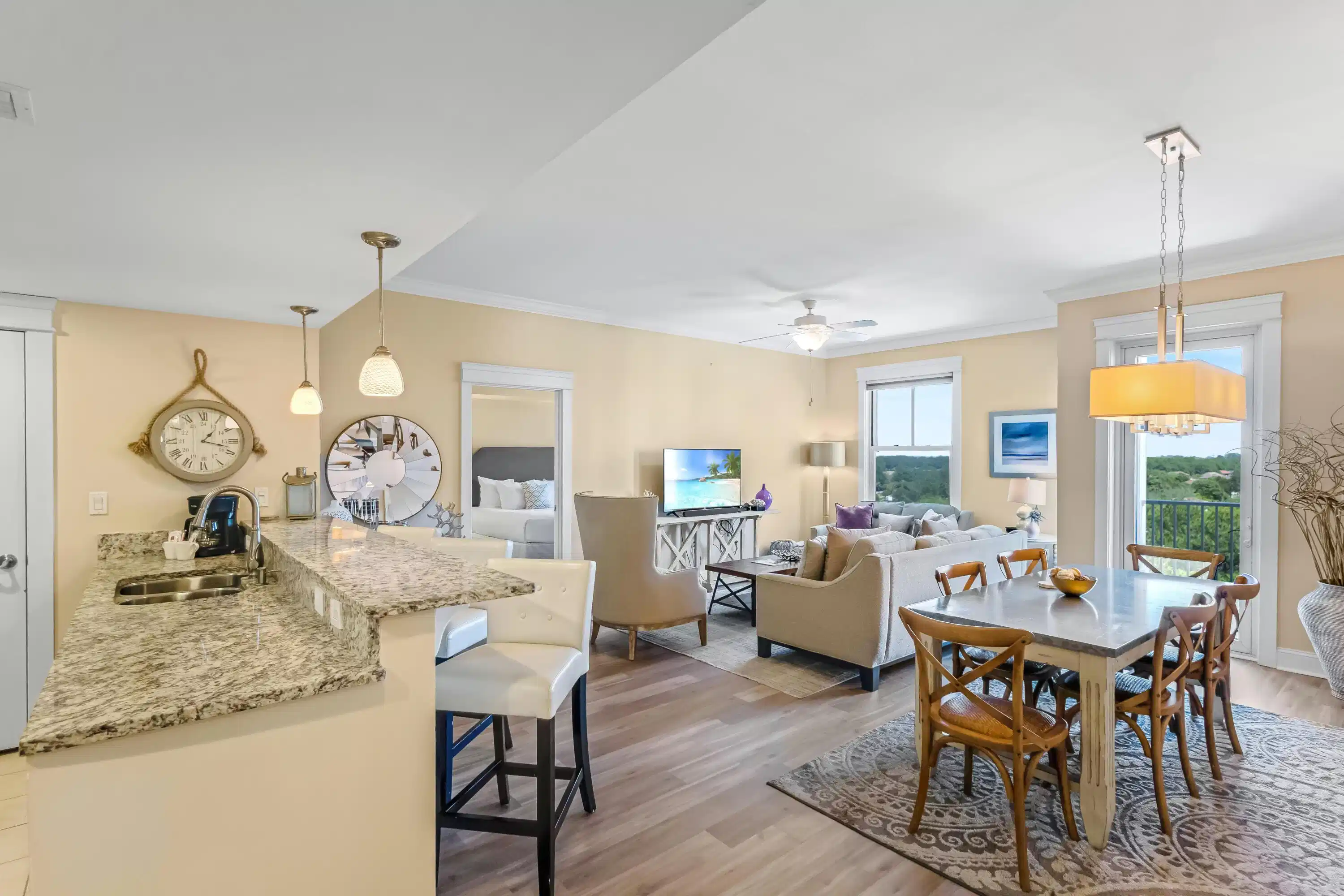 Image 1: Open Dining/Kitchen/Living