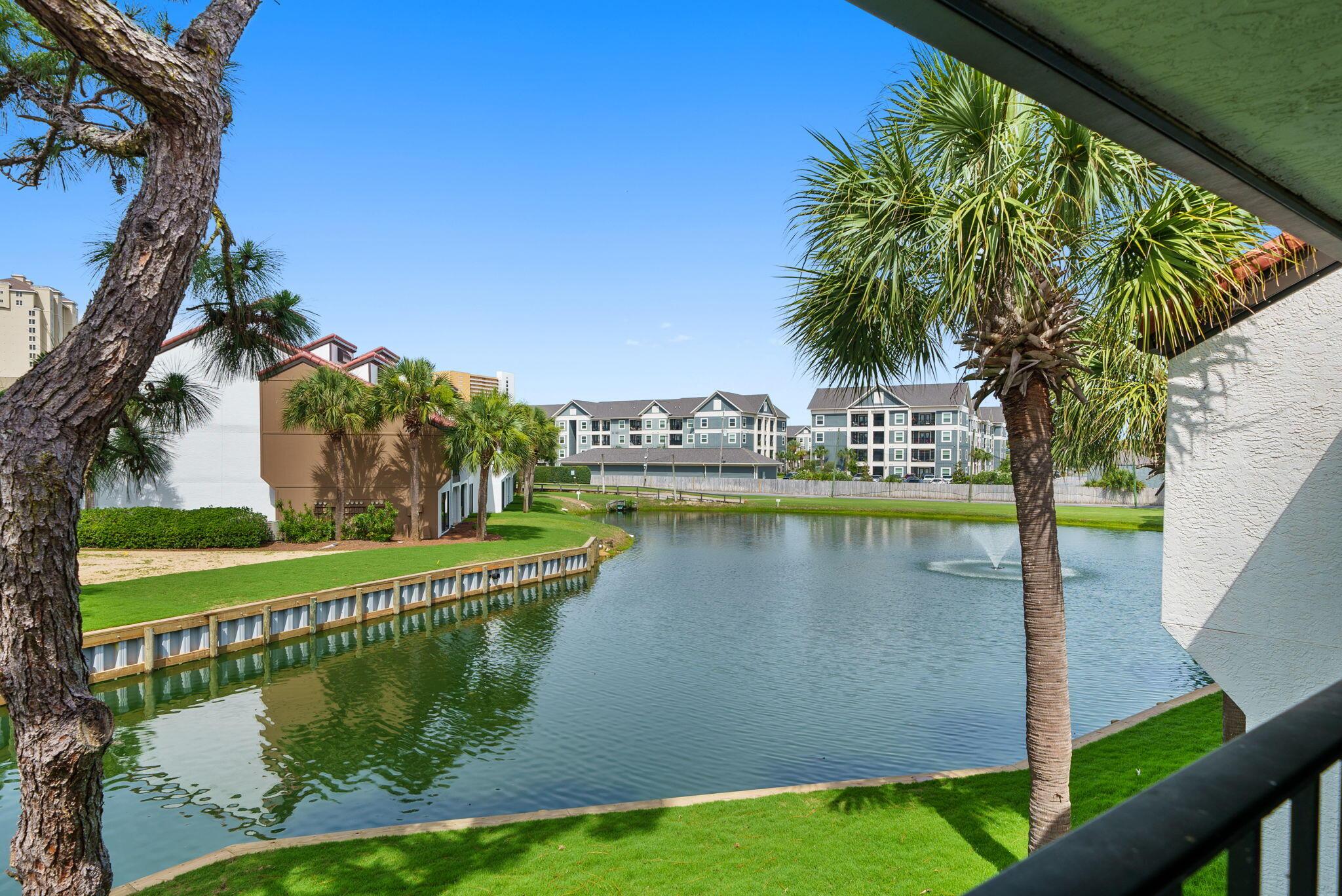 Image 2: View of pond from back balcony