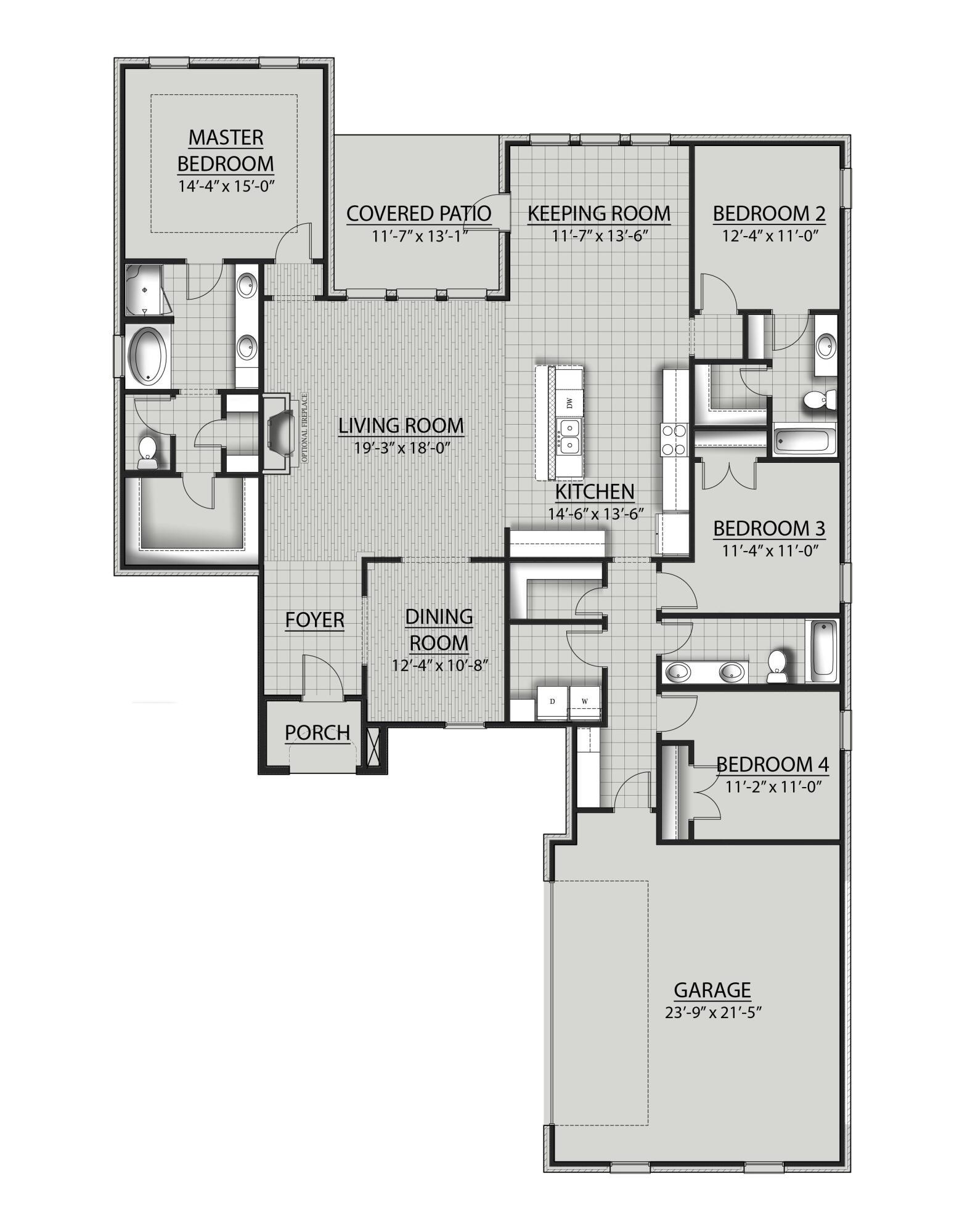 Image 3: Claudet A-G 3 Floor Plan