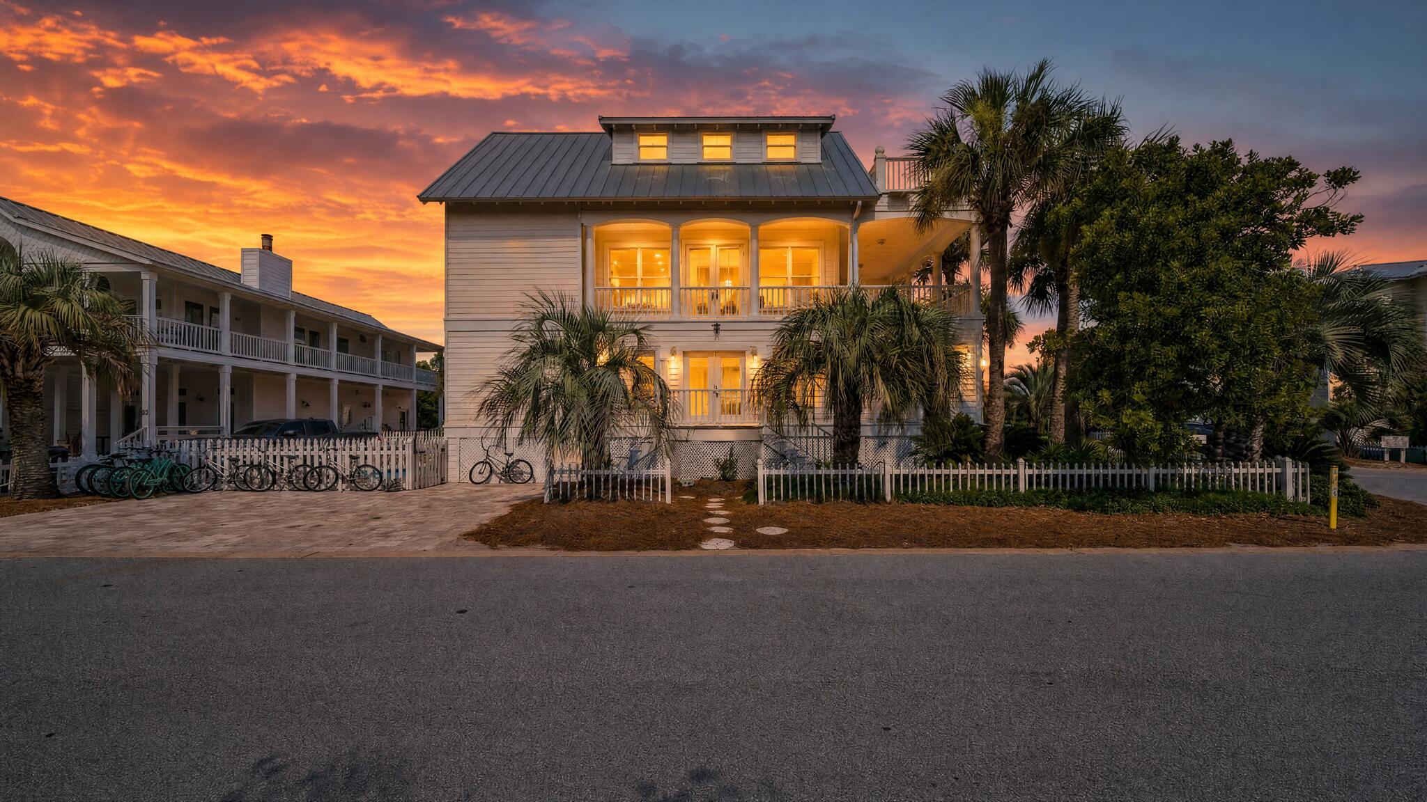 Image 4: house at sunset