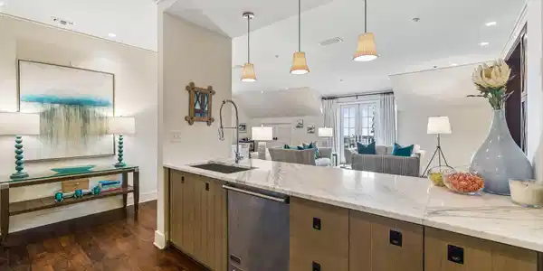 Image 4: Kitchen to Living Area View