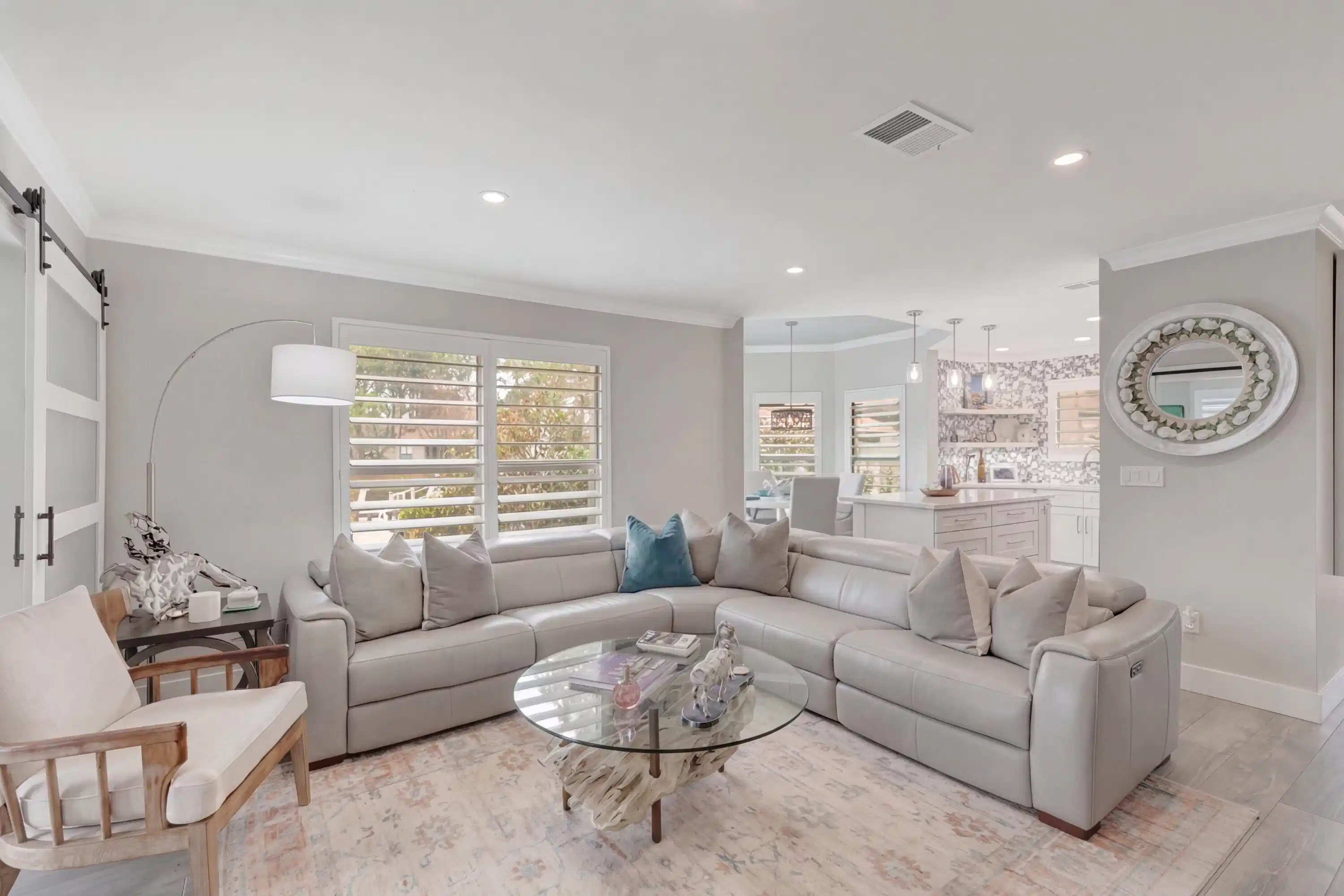 Image 1: Bright open living room