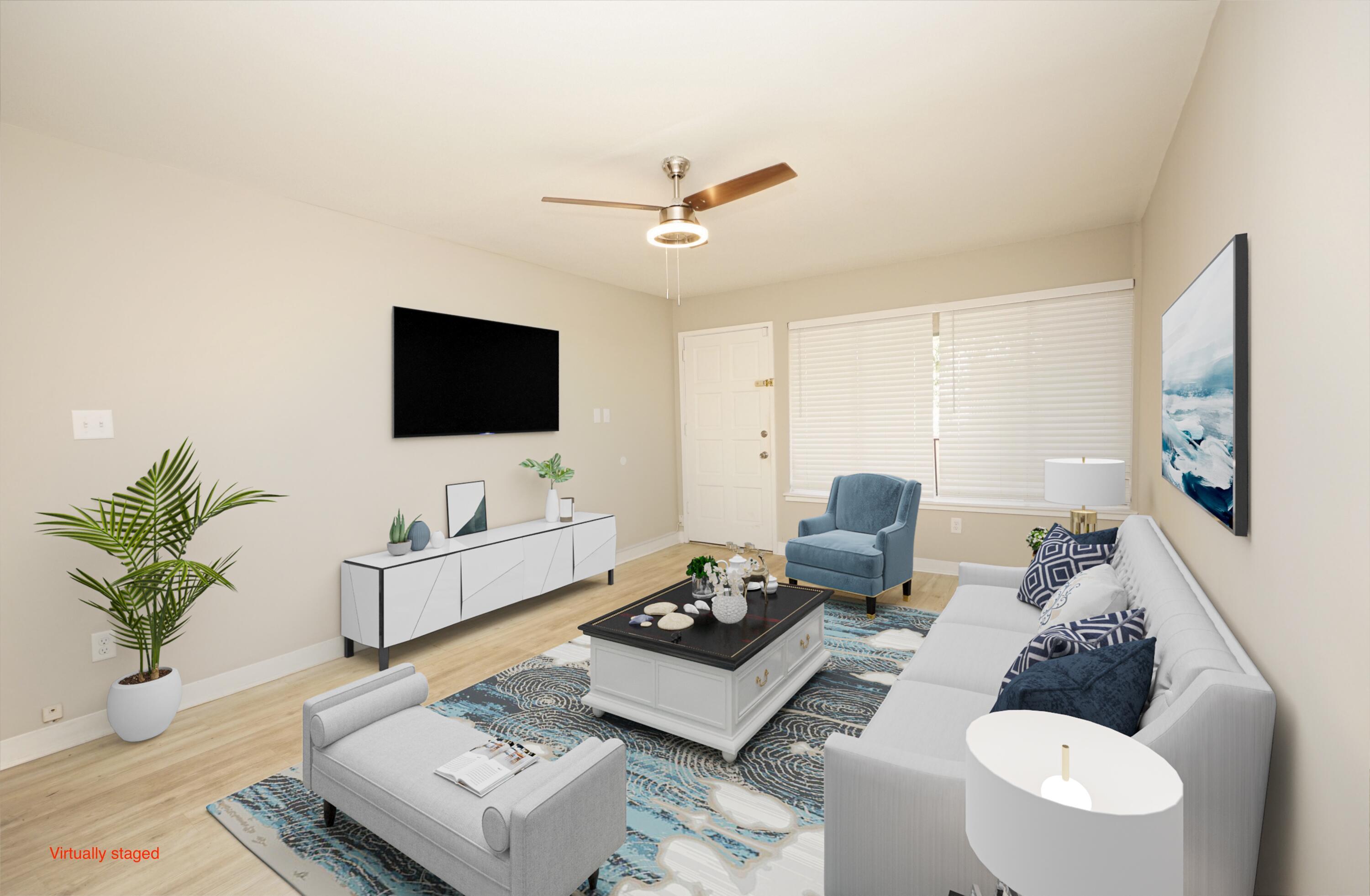 Image 3: Living room - virtually staged