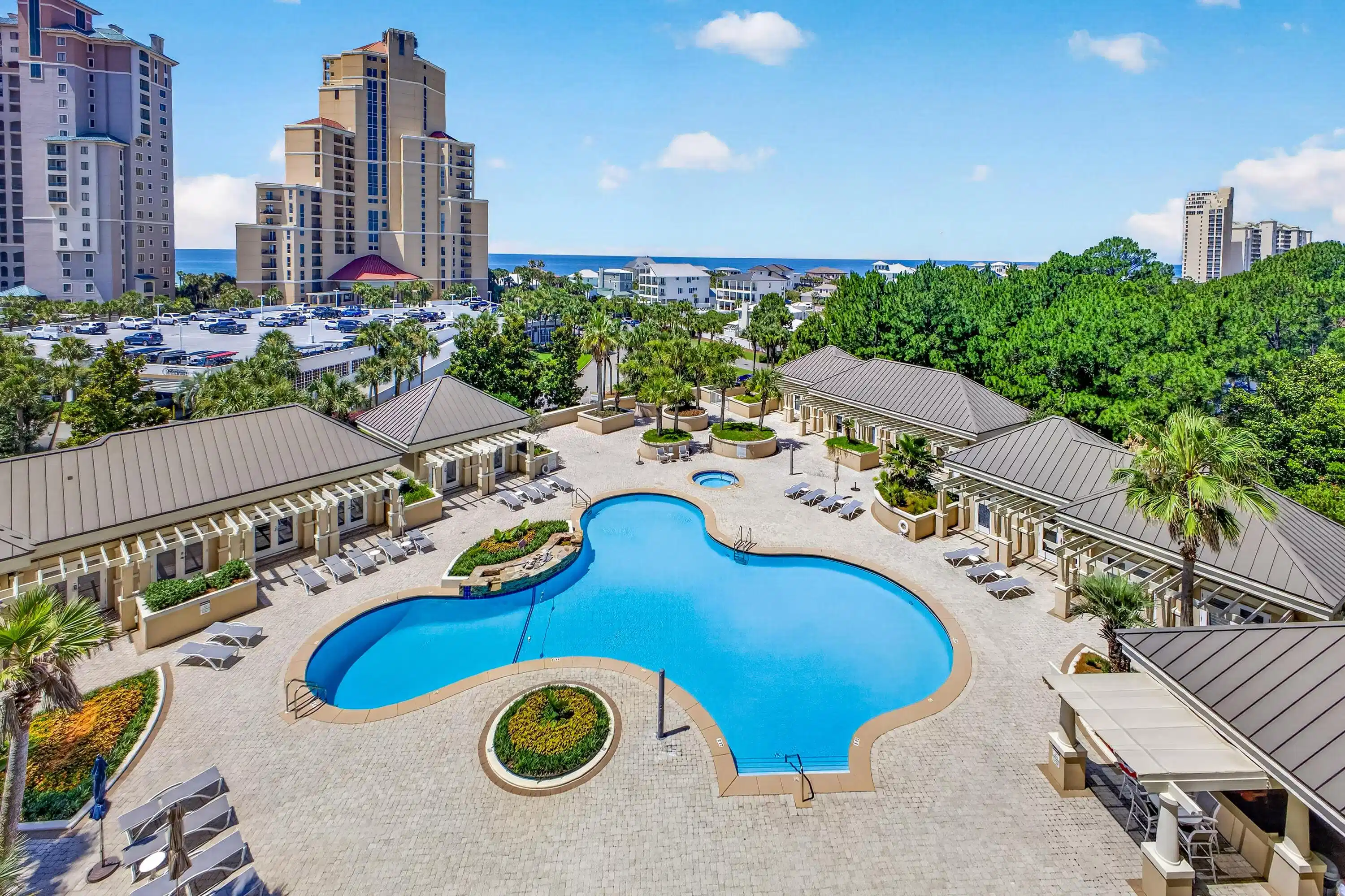 Image 1: pool and gulf view