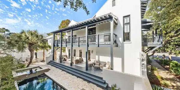 Image 3: Courtyard with Heated Pool Views