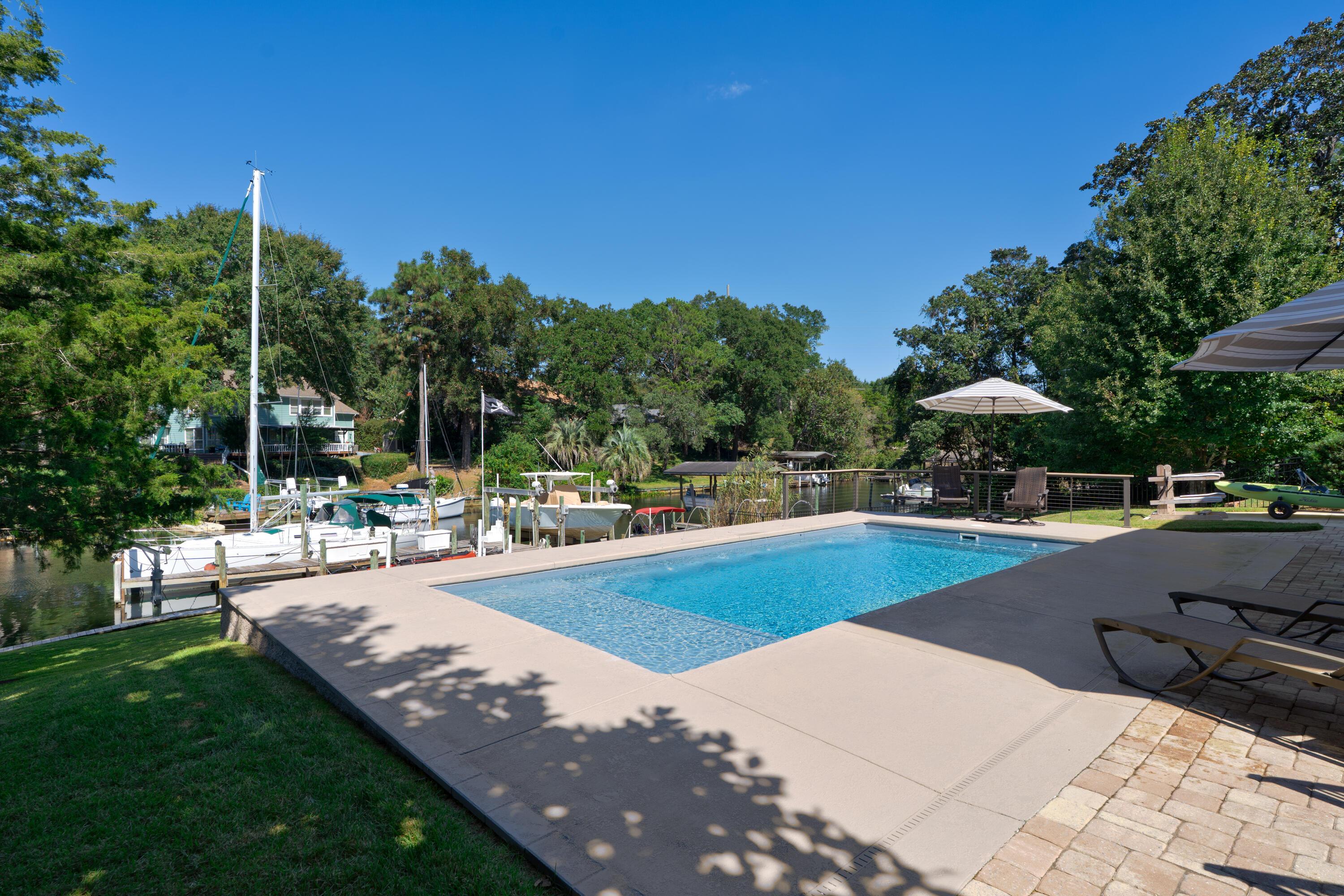 Image 1: Pool and dock