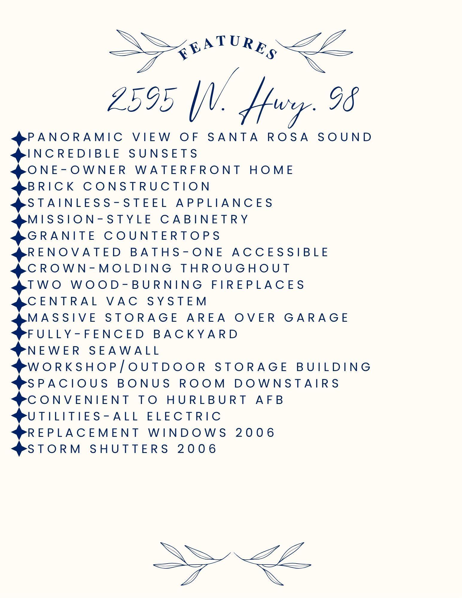 Image 3: FEATURES SHEET