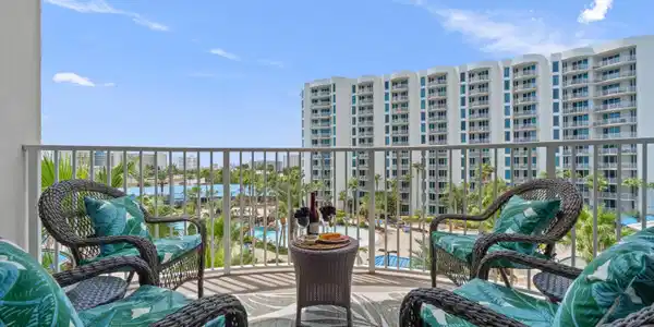 Image 2: Balcony view overlooking Lagoon Pool