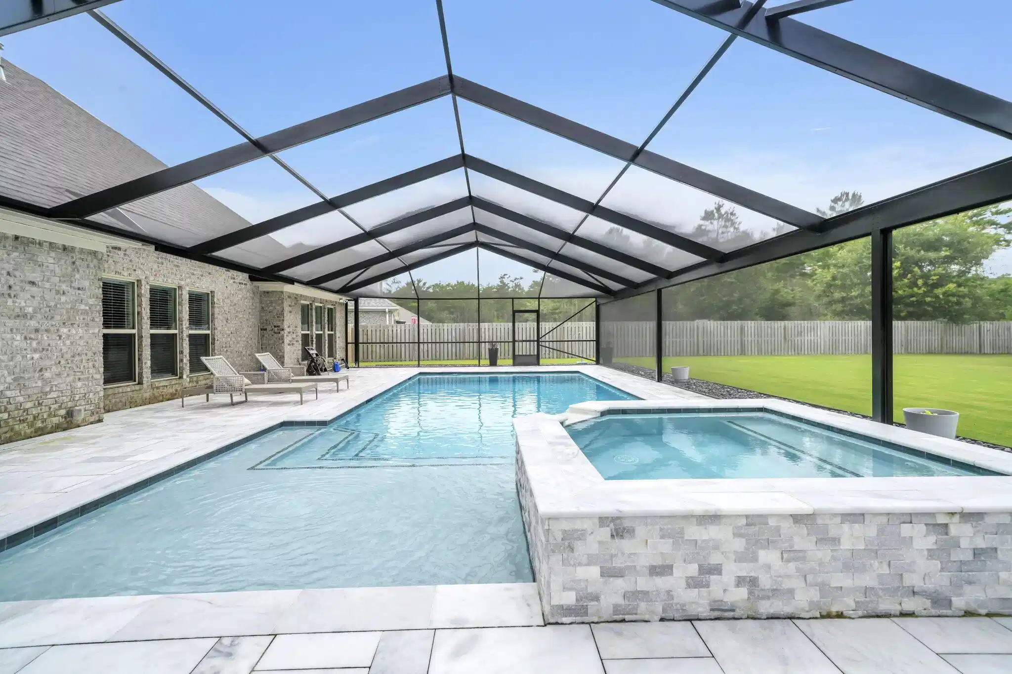 Image 1: Pool and Hot Tub