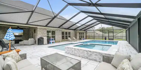 Image 3: Pool and Hot Tub Area