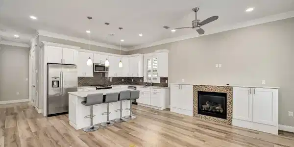 Image 2: Living Room with Gas Fireplace