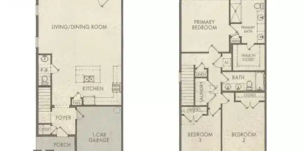 Image 2: Villas on the Fairway Townhome Floor Pla