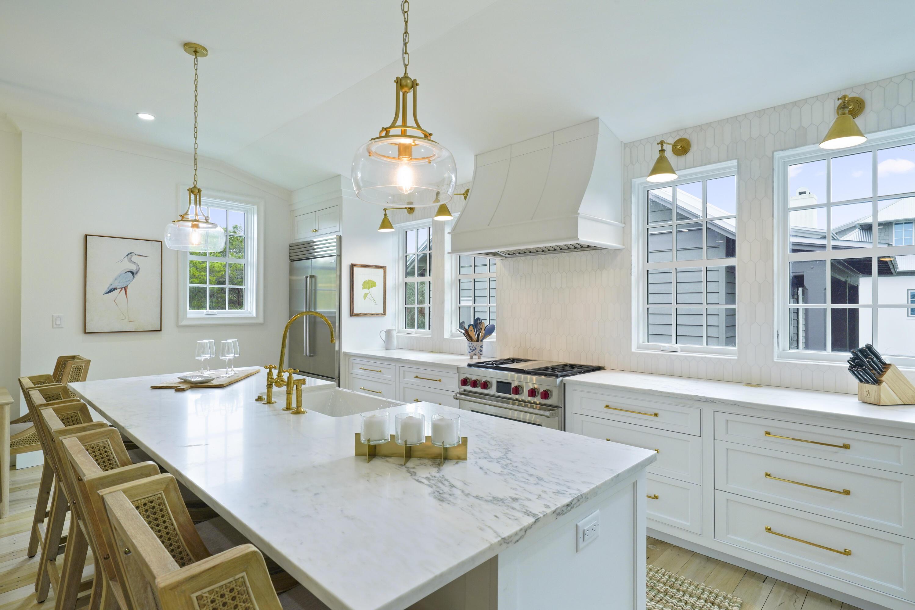 Image 1: White Marble Countertops