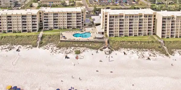 Image 2: beach-house-condominiums-aerial-view-1