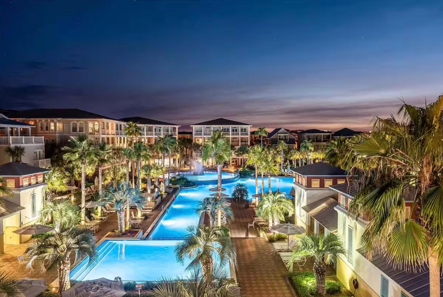Image 2: Seacrest Pool Twilight