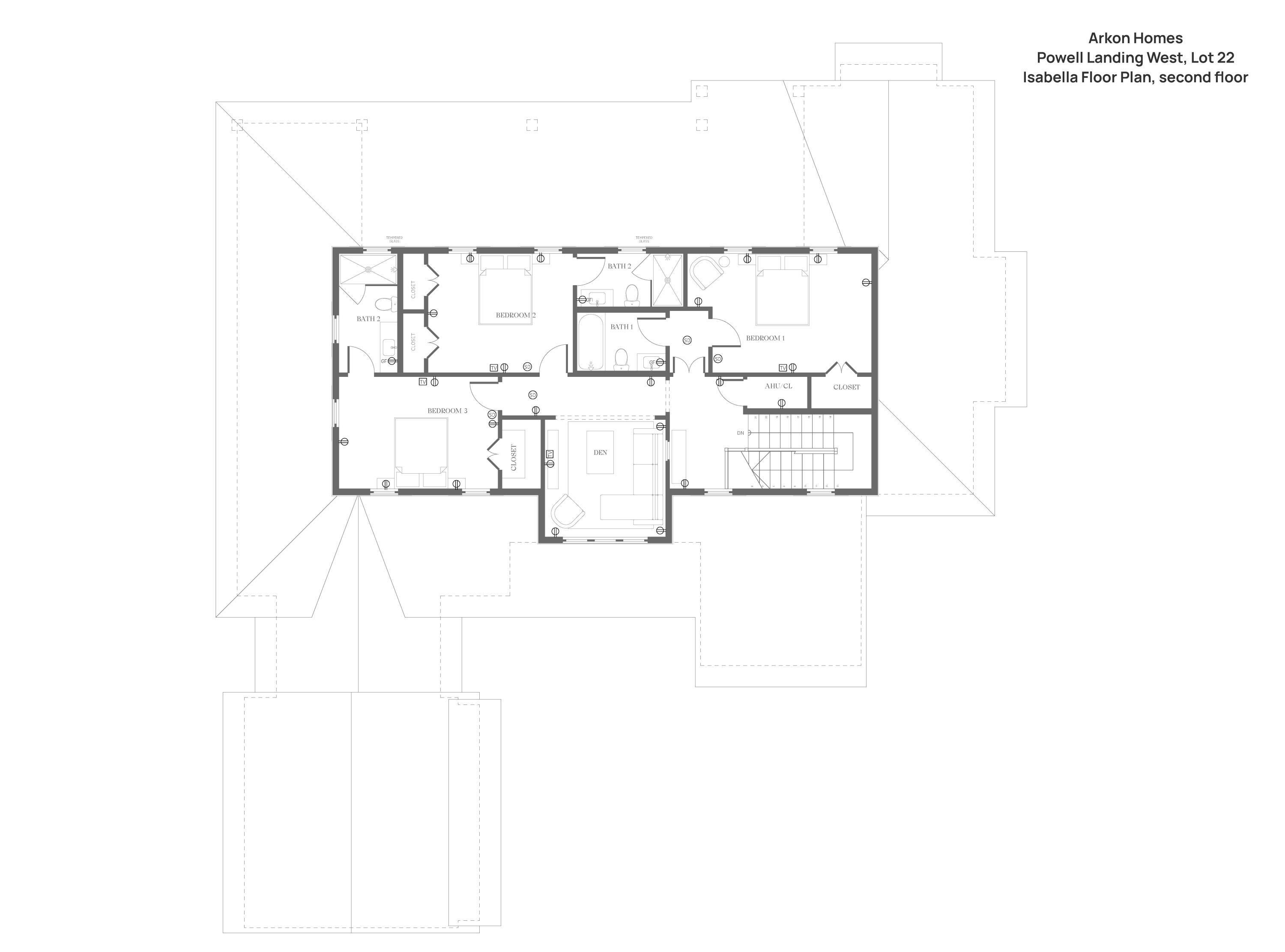 Image 3: PLW 22 Isabella Floor Plan Second Floor