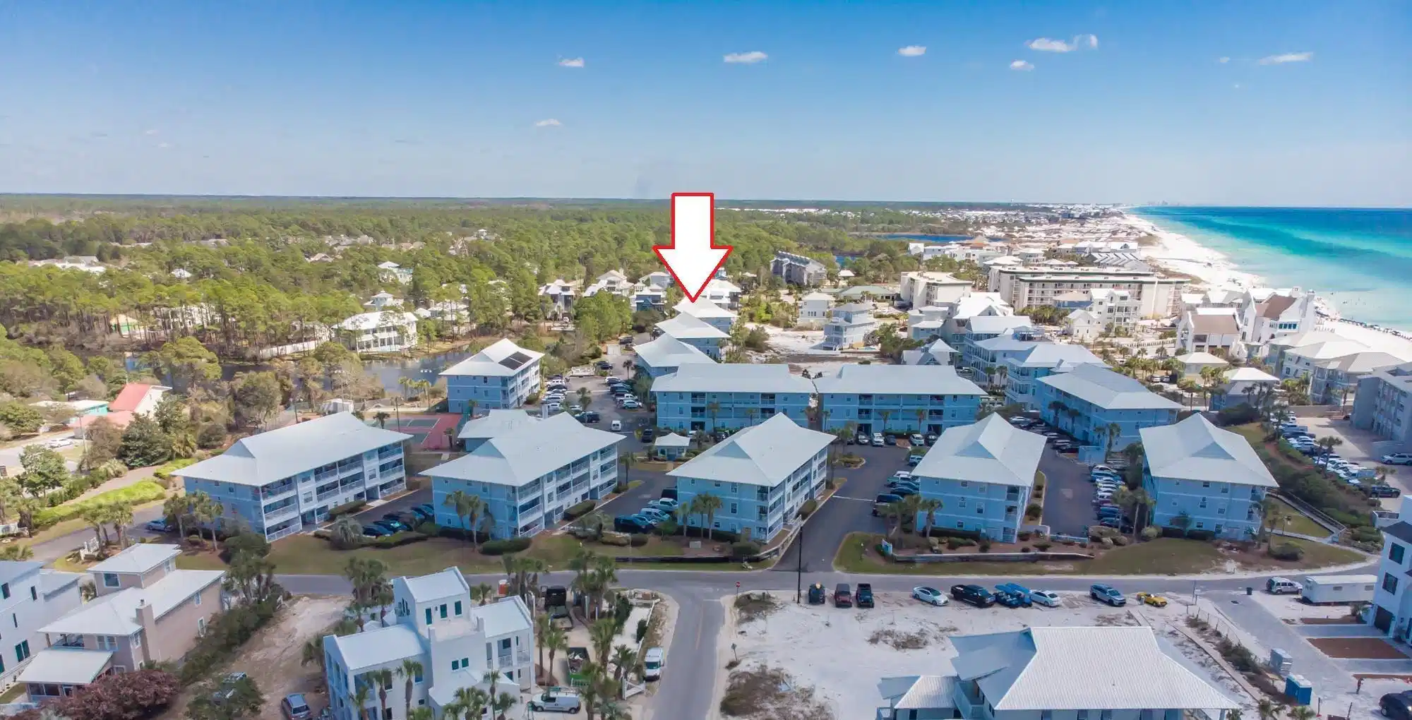 Image 1: Beachside Villas Private Beach Drone Mas