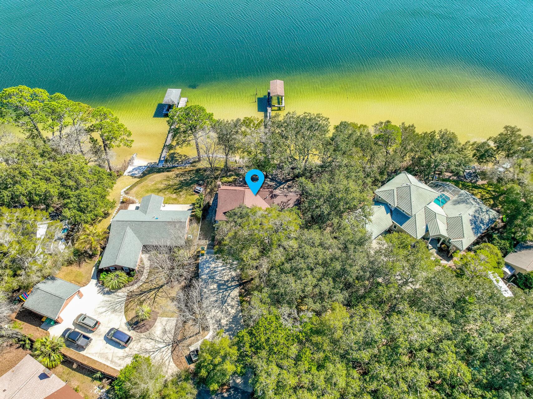 Image 2: Aerial view with home marker
