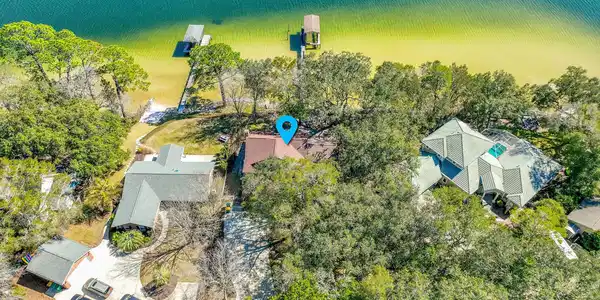 Image 2: Aerial view with home marker