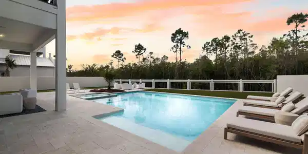 Image 3: Pool Dusk