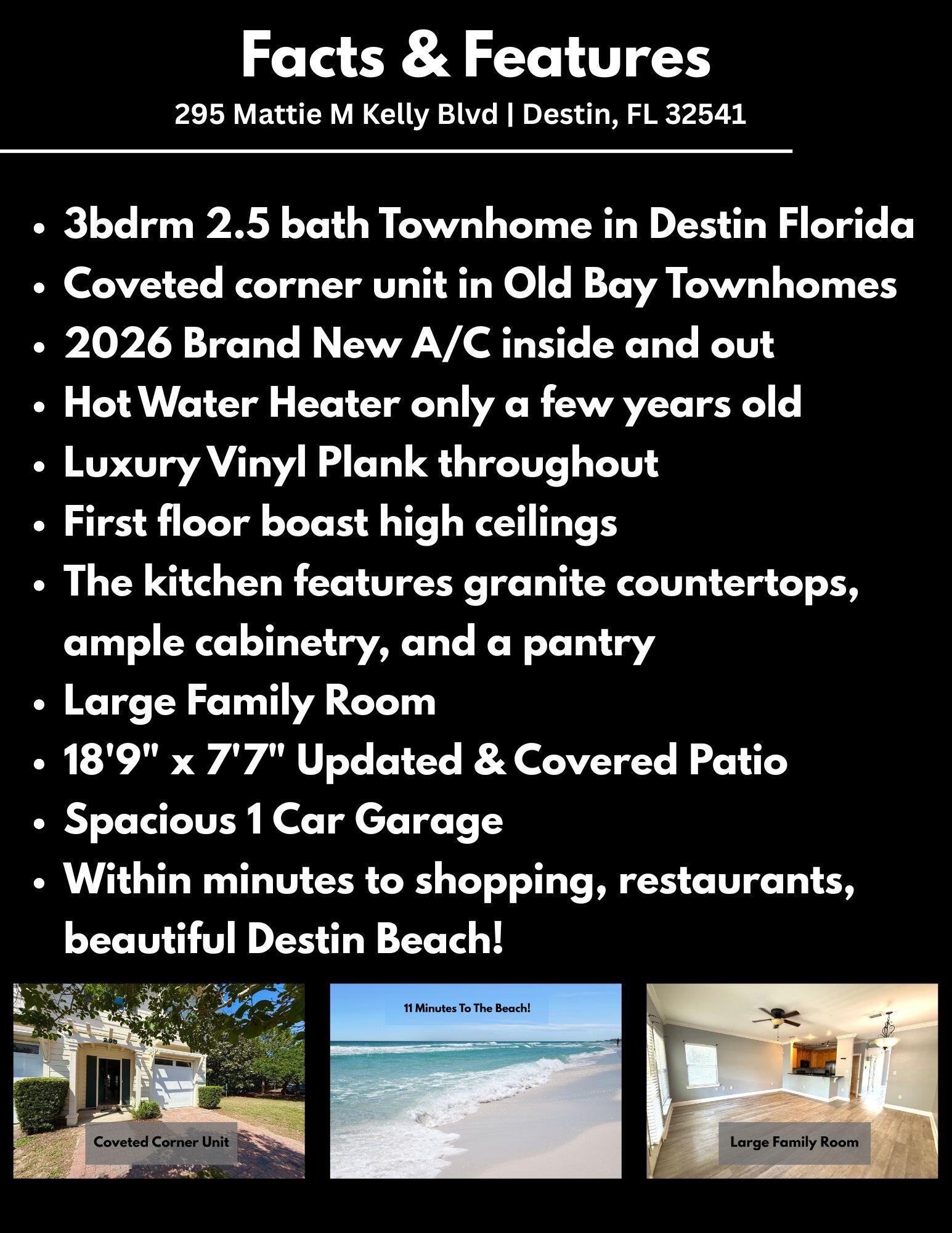 Image 3: Facts and Features 295 Mattie Kelly Blvd