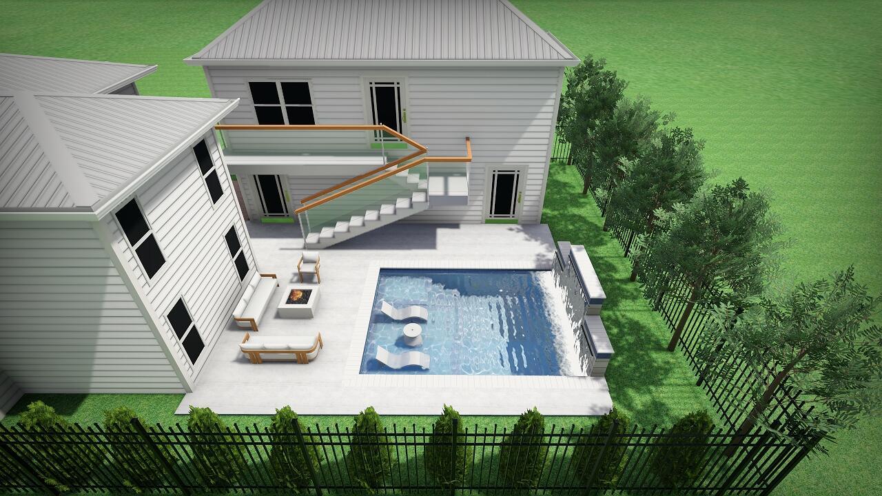 Image 3: Back yard rendering