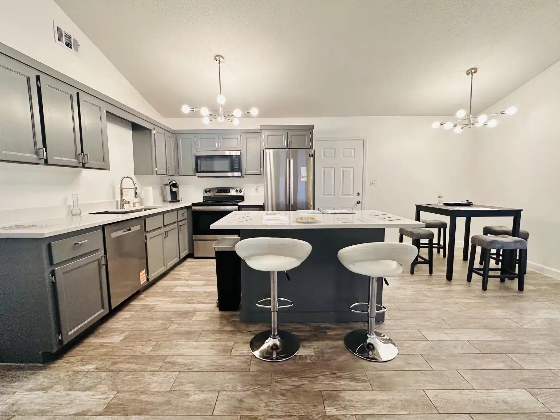 Image 1: kitchen island