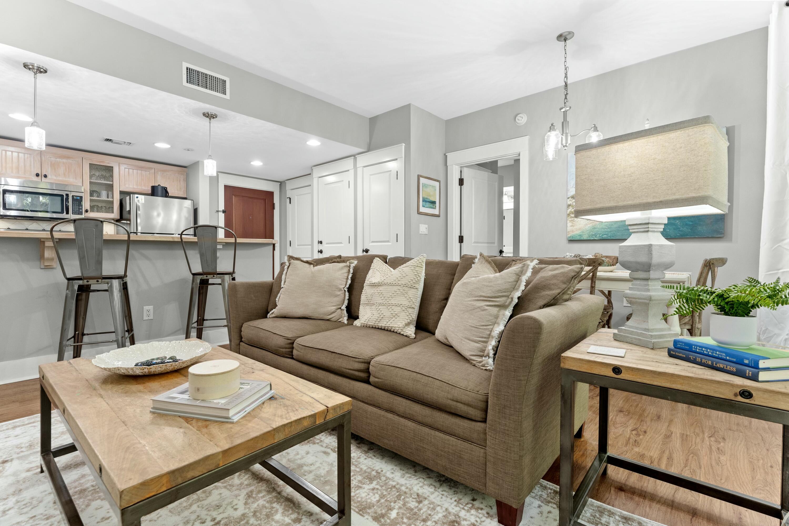 Image 2: Living Area with Sleeper Sofa