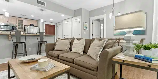 Image 2: Living Area with Sleeper Sofa