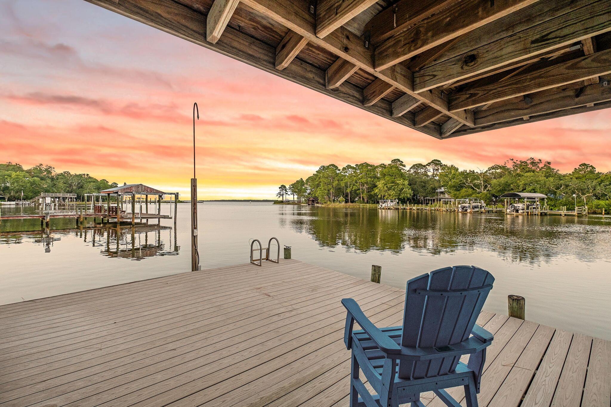 Image 2: Twilight dock view
