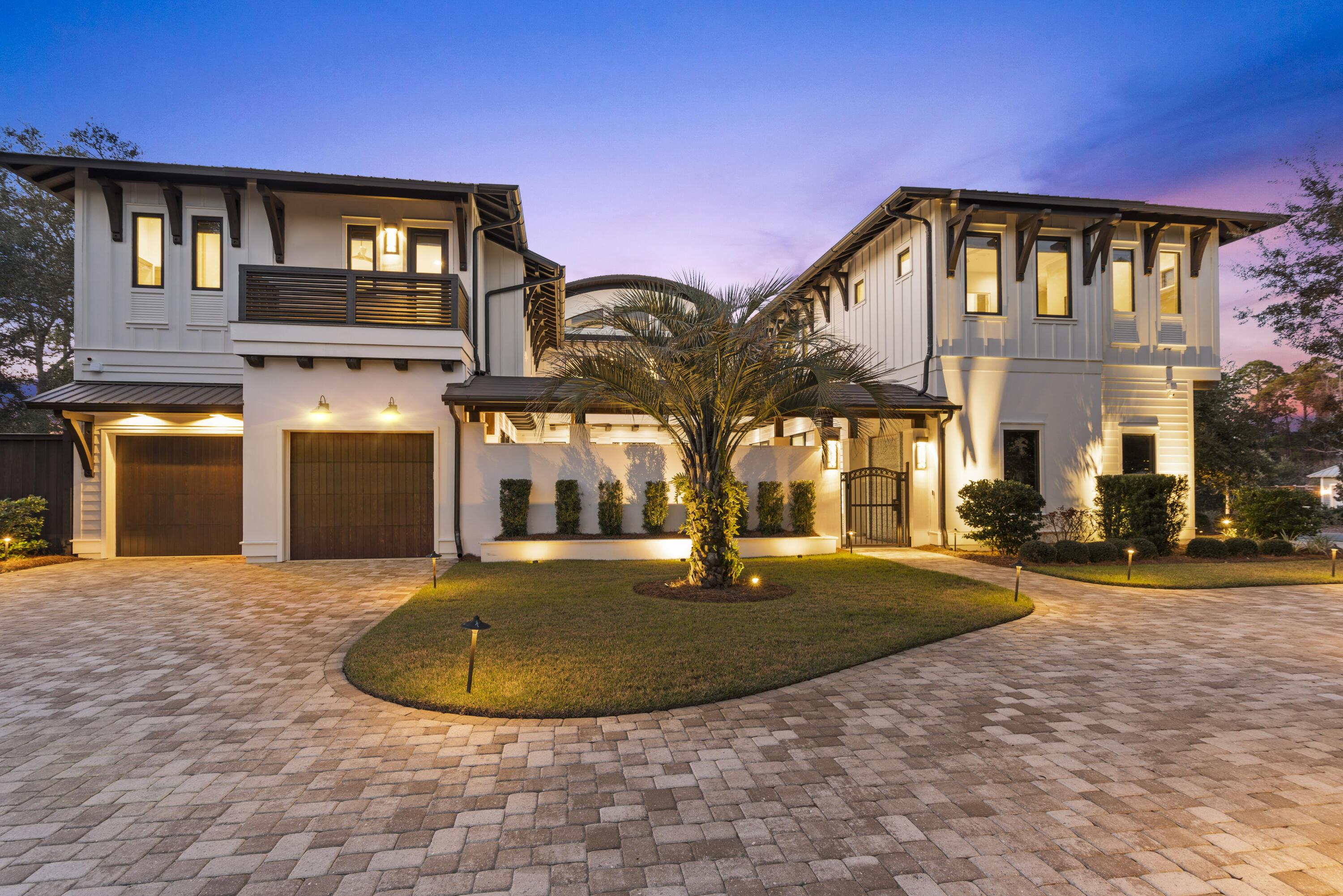 Image 1: Front Exterior at Dusk