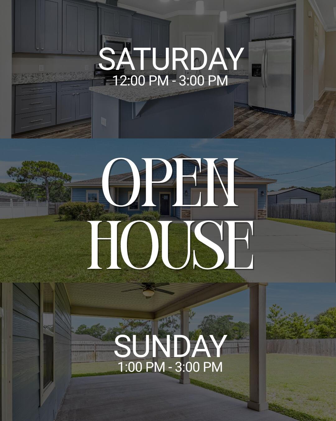 Image 2: White Brown and Blue Modern Open House I